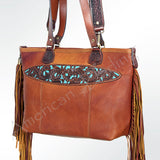 American Darling ADBGI103A Tote Hand Tooled Genuine Leather Women Bag Western Handbag Purse