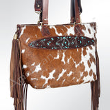 American Darling Tote Hand Tooled Hair on Genuine Leather Western Women Bag Handbag Purse | Travel Bags College - Uhorse
