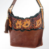 American Darling Hobo Hand Tooled Genuine Leather W. Women Bag | by Hilason – Cowboy and equestrian accessories