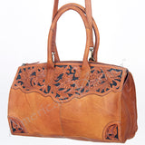 American Darling ADBGI108C Duffel Hand Tooled Genuine Leather Women Bag Western Handbag Purse
