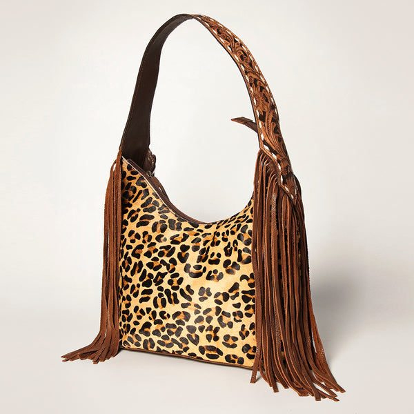 American Darling Hobo Hand Tooled Hair On Genuine Leather W. Women Bag by Hilason – Cowboy and equestrian accessories