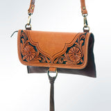 American Darling ADBGI113 Small Crossbody Hand Tooled Genuine Leather Women Bag Western Handbag Purse