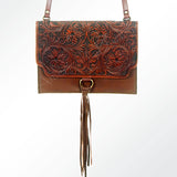 American Darling ADBGI115 Coin Purse Hand Tooled Genuine Leather Women Bag Western Handbag Purse