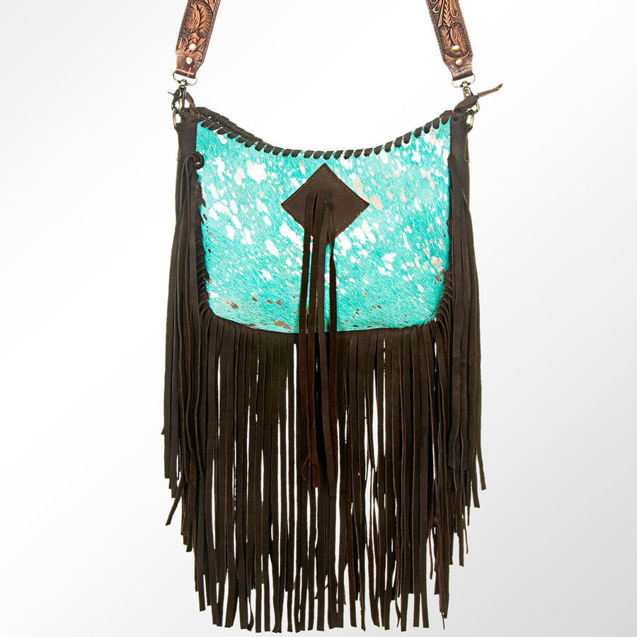 American Darling Women's Hobo Bag Western Hair-On Genuine Leather Handbag and Ladies Purse