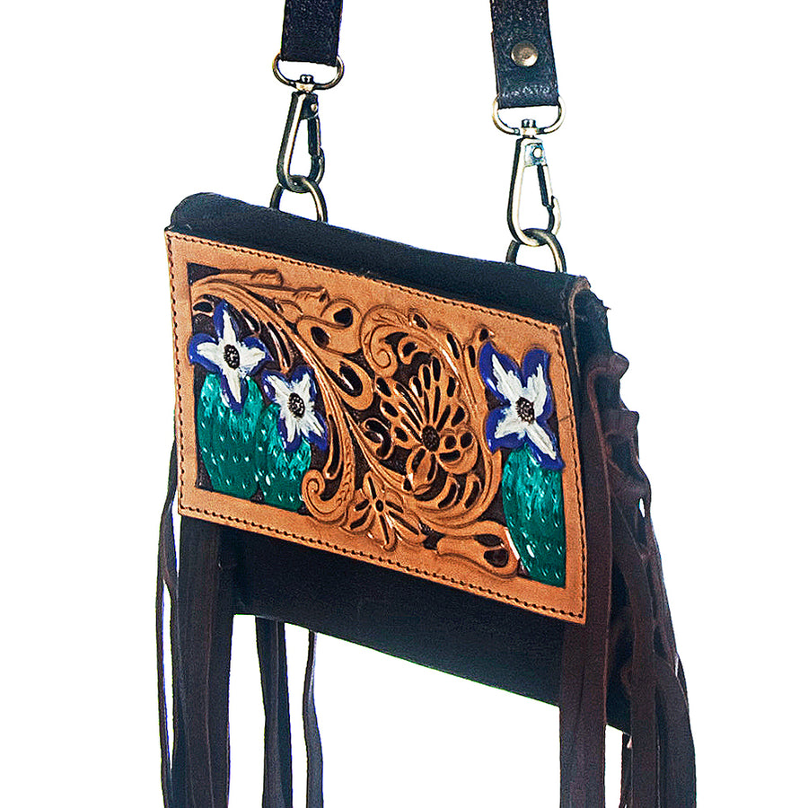 American Darling Women's Wallet Hand Tooled Genuine Leather Handbag and Ladies Purse