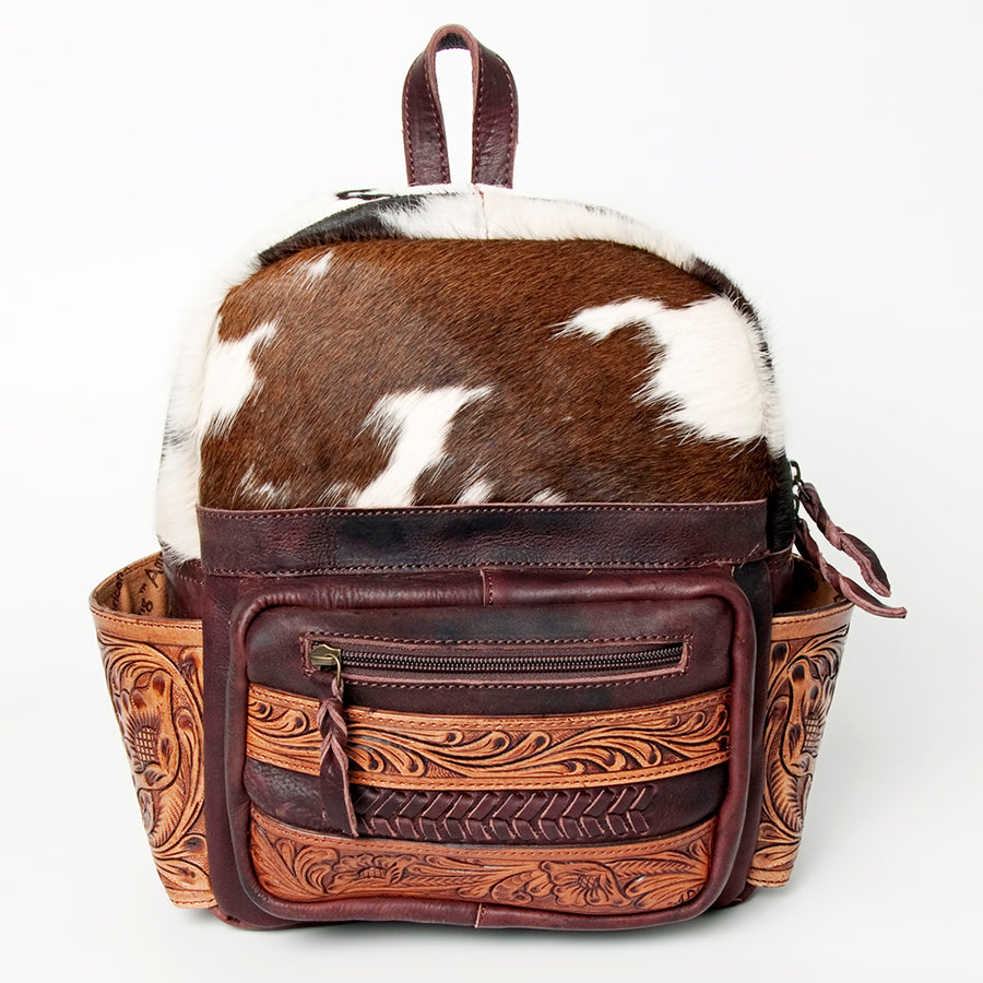 American Darling Backpack Saddle Blanket Fabric Genuine Leather Western Women Bag | for Laptop School Purse Travel