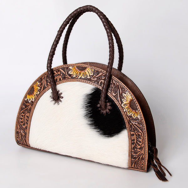 American Darling Taco Hand Tooled Hair on Genuine Leather W. Women Bag by Hilason – Cowboy and equestrian accessories