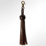 American Darling Tassel Fringes Genuine Leather For Bags Dark Brown – by Hilason – Cowboy and equestrian accessories