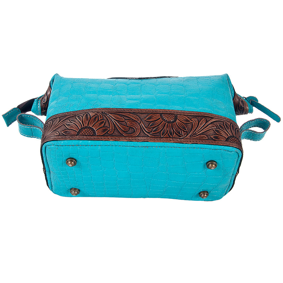 American Darling Jewelry Case Hand Tooled Genuine Leather Western Women Bag | Organizer Box