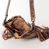 American Darling ADBGS192CHEGO Messenger Hand Tooled Hair On Genuine Leather Women Bag Western Handbag Purse