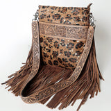 American Darling ADBGS192CHEGO Messenger Hand Tooled Hair On Genuine Leather Women Bag Western Handbag Purse