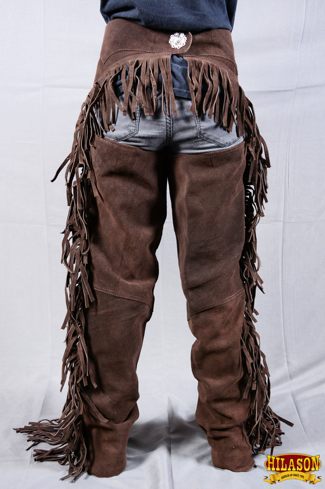 Brown Hilason Full Grain Leather Shotgun Work Chaps Extra Small Brown Hilason Full Grain Leather Shotgun Work Chaps Extra Small