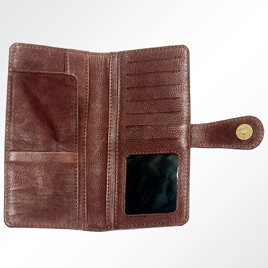 American Darling Wallet Hand Tooled Genuine Leather Western Women Bag Handbag Purse | for Cute