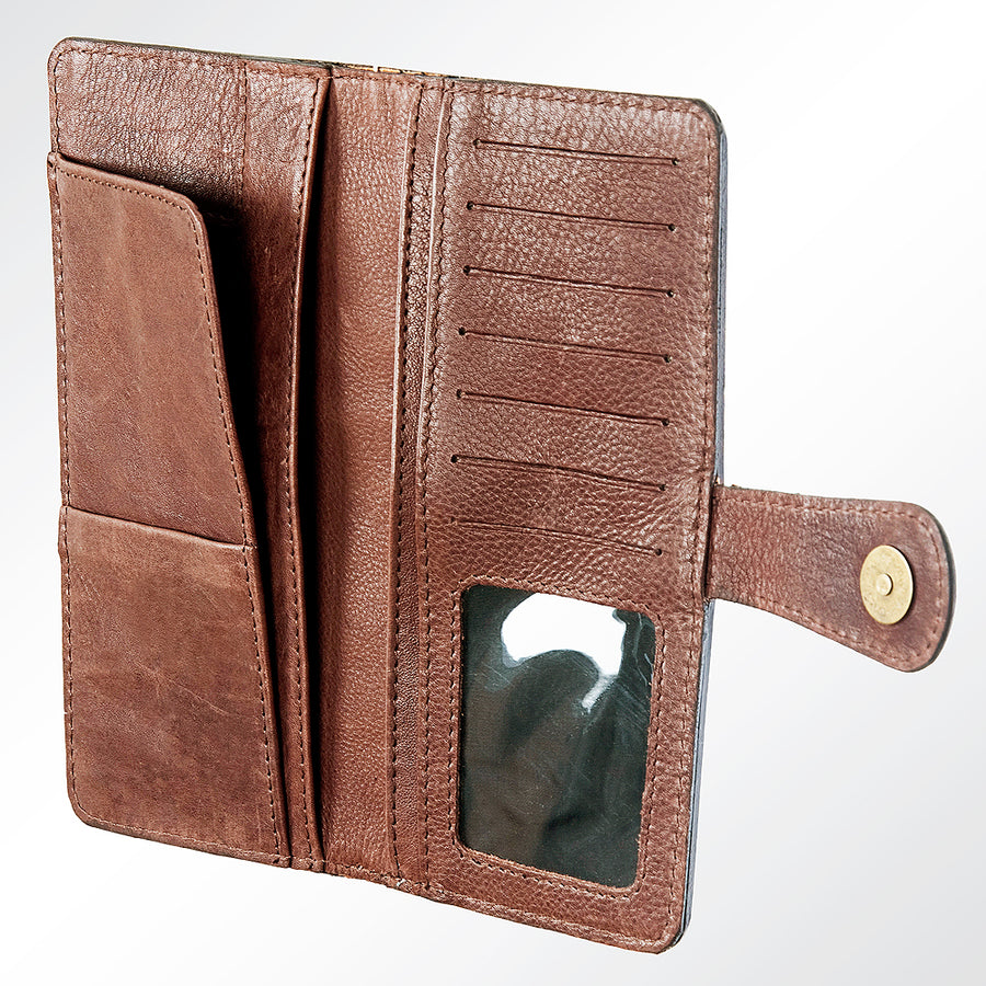 American Darling Wallet Hand Tooled Genuine Leather Western Women Bag Handbag Purse | for Cute