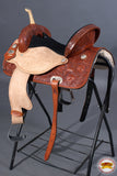 HILASON Western Horse Saddle In American Leather Flex Tree Barrel Trail | for Horses