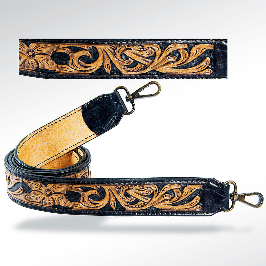 American Darling ADSTF112 Hand Tooled Genuine Leather Crossbody Handle by Hilason – Cowboy and equestrian accessories