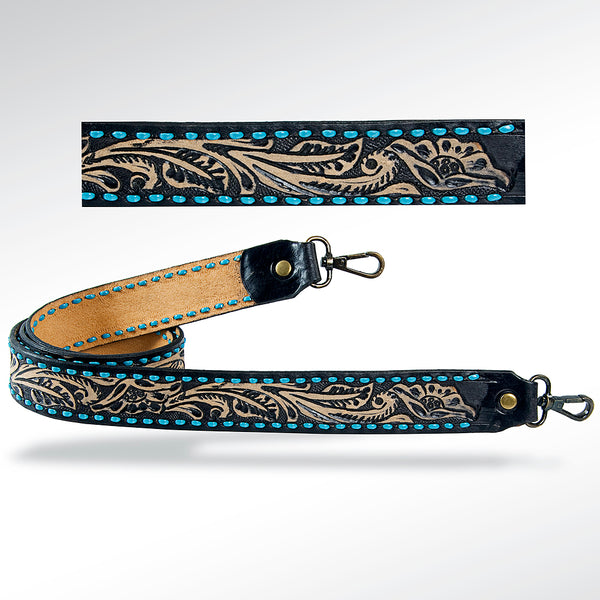 American Darling ADSTF113 Hand Tooled Genuine Leather Crossbody Handle by Hilason – Cowboy and equestrian accessories