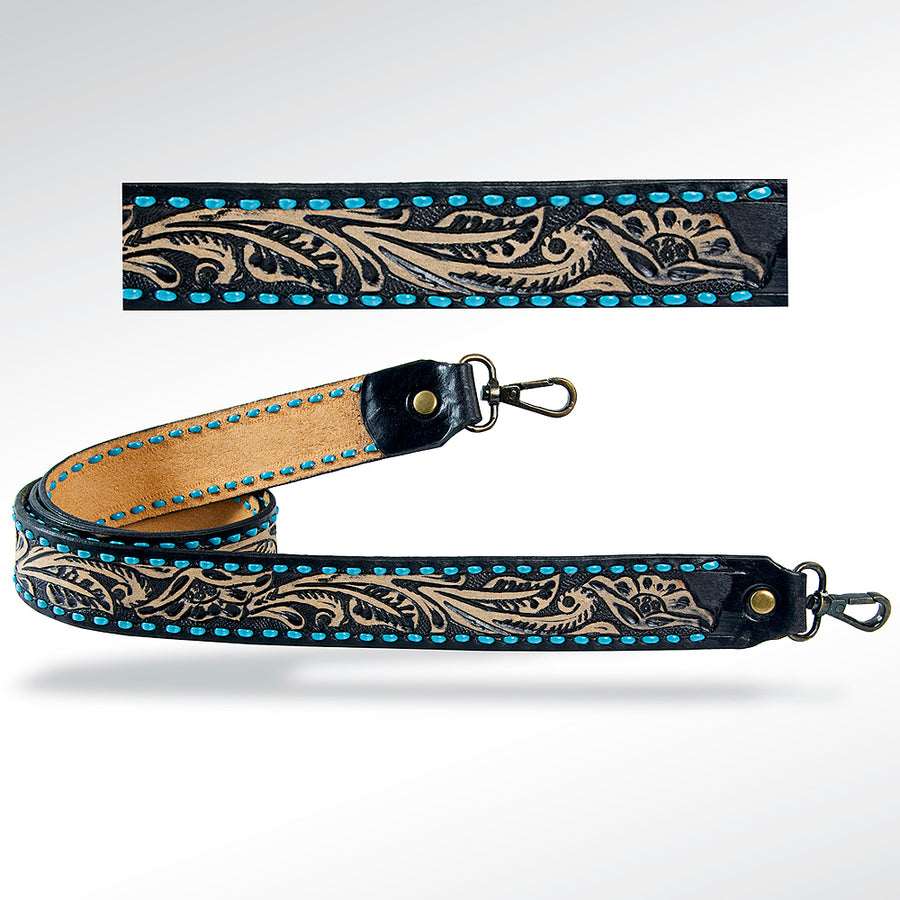 American Darling ADSTF113 Hand Tooled Genuine Leather Crossbody Handle by Hilason – Cowboy and equestrian accessories