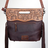 American Darling Clutch Hand Tooled Saddle Blanket Fabric Genuine Leather Western Women Bag Handbag Purse | Purses for Cute