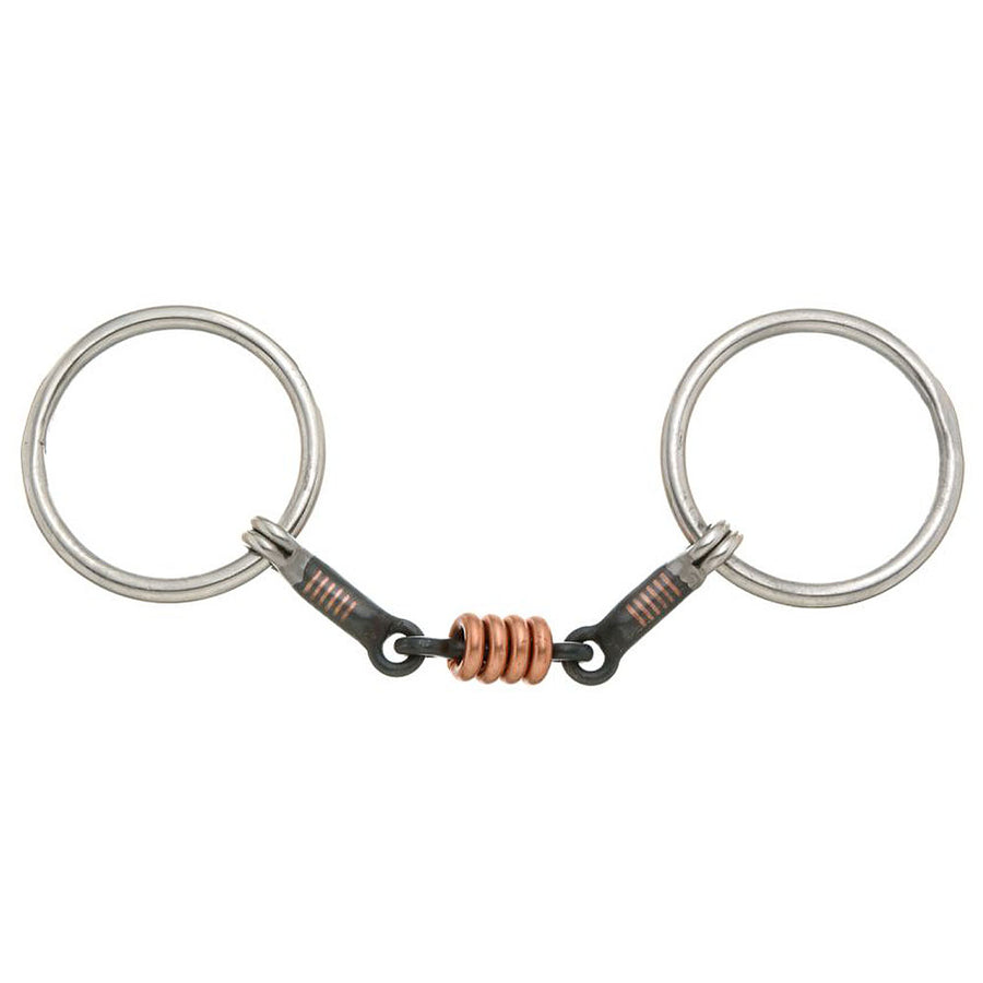 5 In Mouth Kelly Silver Star 3 Piece Ring Snaffle Bit Horse - Uhorse
