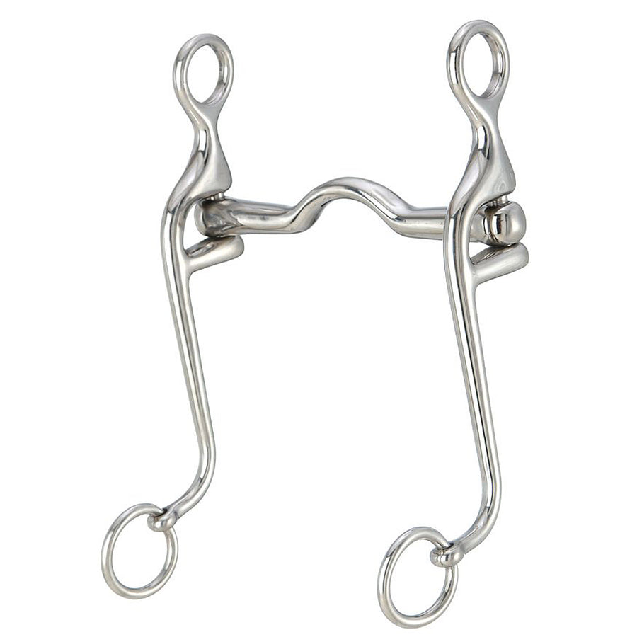 5 In Mouth Kelly Silver Star Swivel Cheek Walking Horse Bit - Uhorse