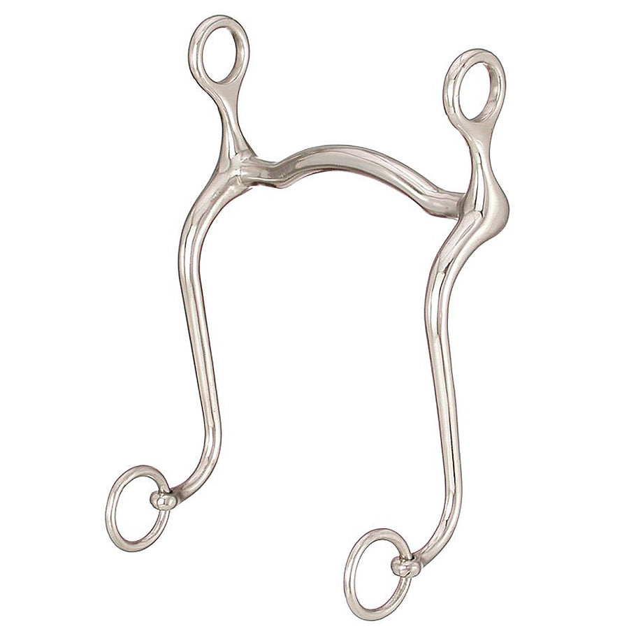 5 1/8 In Mouth Tough 1 Kelly Silver Star Walking H. Curb Bit by Hilason – Cowboy and equestrian accessories