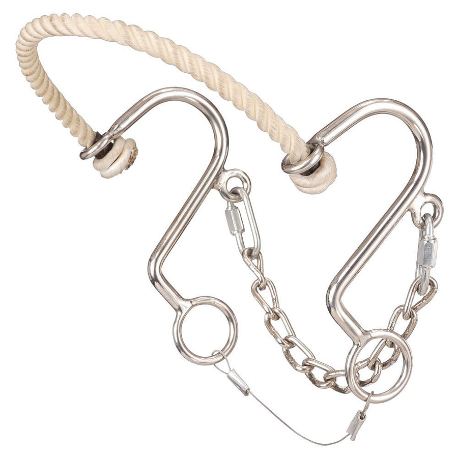 Tough 1 H. Bit Kelly Silver Star S Hack With Rope Nose by Hilason – Cowboy and equestrian accessories