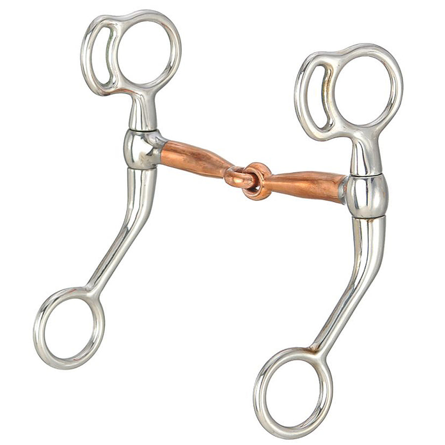 Tough-1 Miniature Copper H. Mouth Tom Thumb Bit by Hilason – Cowboy and equestrian accessories