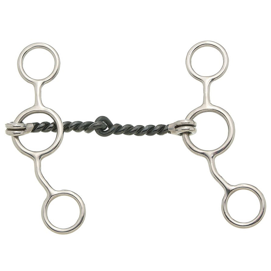 Tough 1 H. Bit Kelly Silver Star Sweet Iron Jr. Cow Twist by Hilason – Cowboy and equestrian accessories
