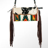 American Darling Wristlet Bag Handcrafted from Floral Embossed Damascus Genuine Leather with YKK Zipper and Wrist Strap