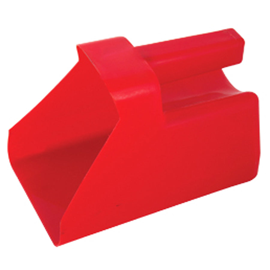 Red synthetic feed scoop - Uhorse