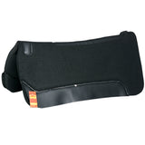 32 in X32 in Hilason Foam Pu Leather Felt Horse Saddle Pad Black