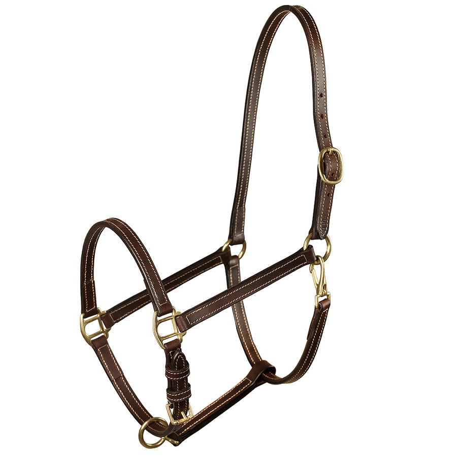 Horse Size Horze Fremont Leather Halter Brown - Hilason