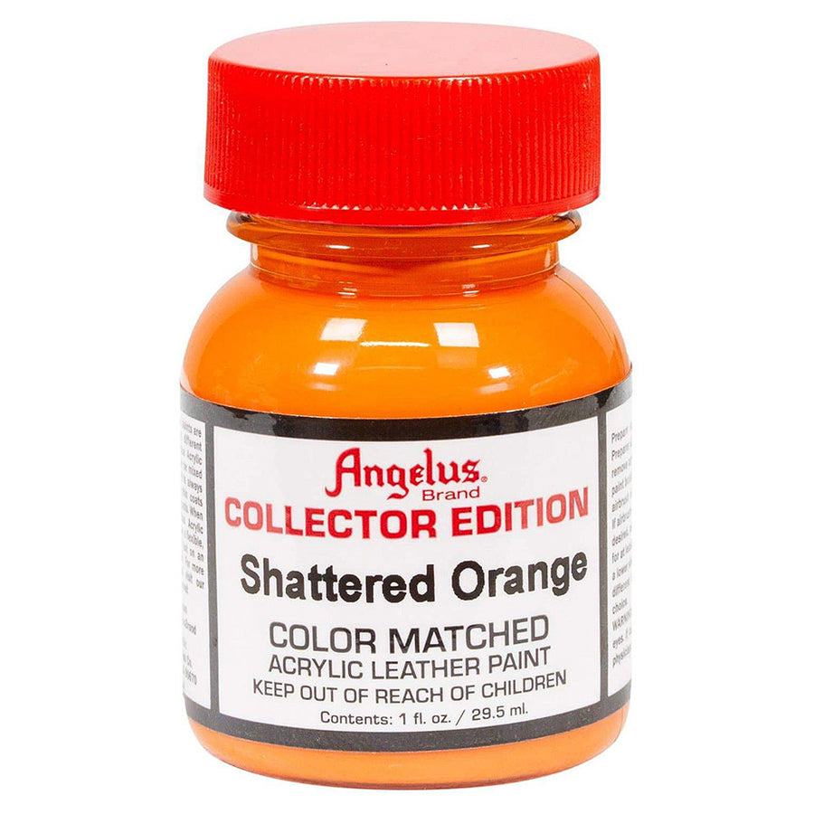 1 Oz Angelus Collector Edition Shattered Leather Paint Orange - Uhorse
