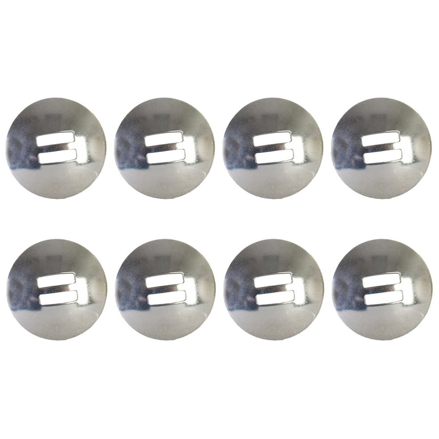 8 piece 1 1/2 In Hilason Horse Tack Stainless Steel Plain Slotted Round Concho - Uhorse