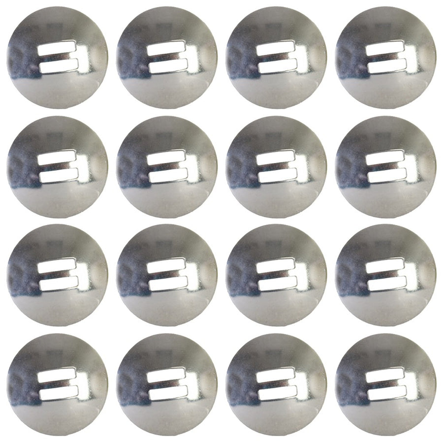 16 piece 1 1/2 In Hilason Horse Tack Stainless Steel Plain Slotted Round Concho - Uhorse