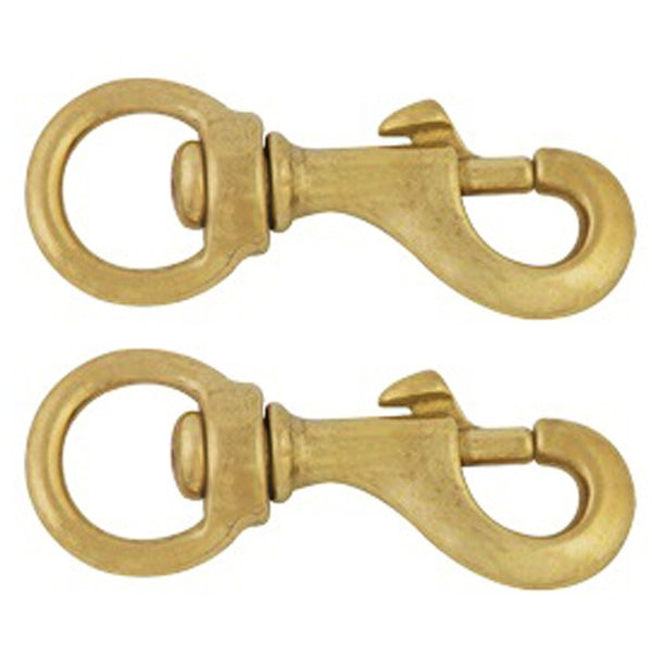 1 In X 3 1/2 Hilason Swivel Round Eye Bolt Snap Solid Brass - Uhorse