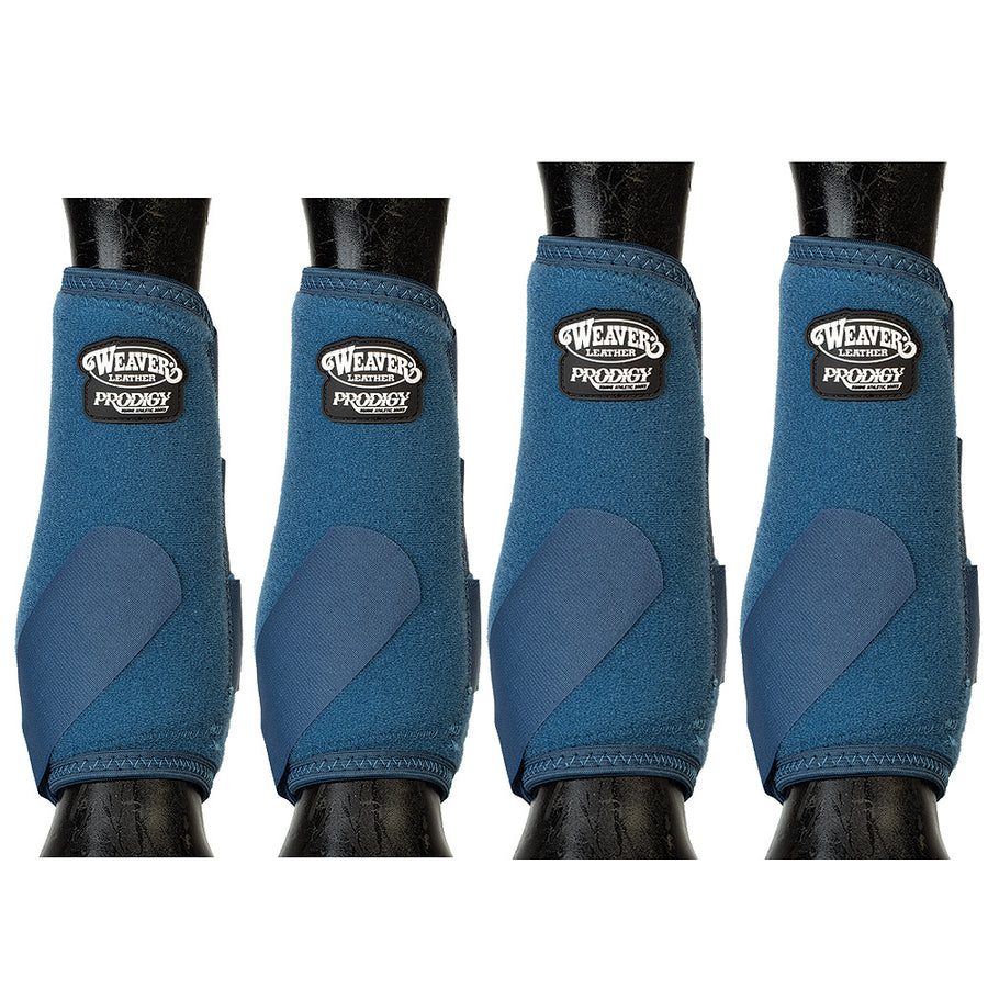 Medium Weaver H. Leg Boots Front Rear Prodigy Athletic Four Pack Navy by Hilason – Cowboy and equestrian accessories