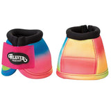 Large Weaver Horse Bell Boots Ballistic No Turn 2 Pack Rainbow