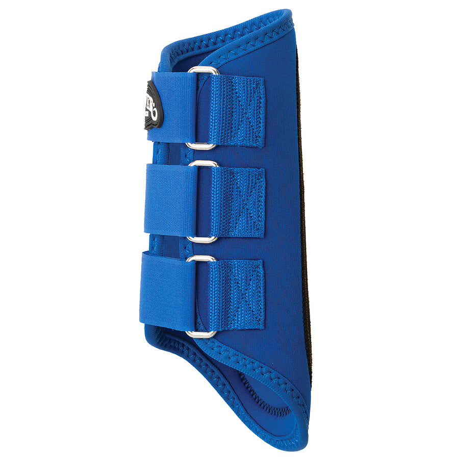 Horse Splint Boots Pair Neoprene Suede Padding Blue - Hilason