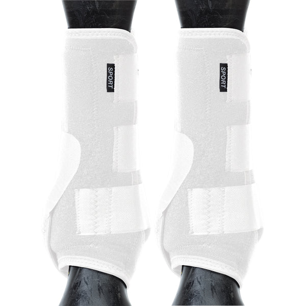 Weaver Horse Front Boots Synergy Sport Athletics White
