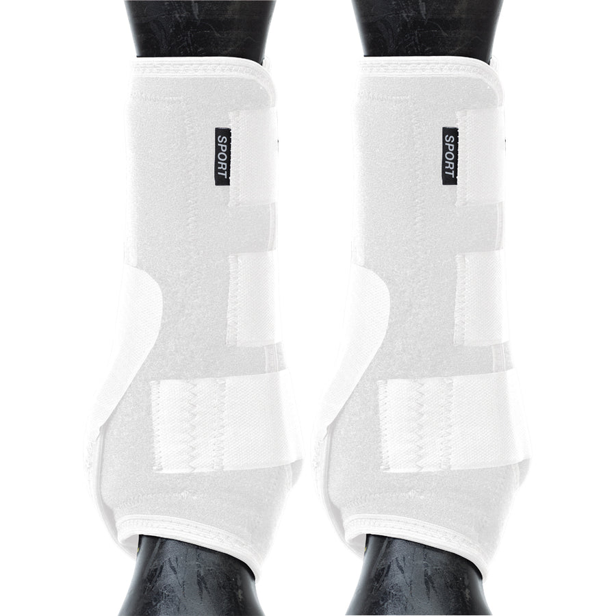 Weaver H. Front Boots Synergy Sport Athletics White by Hilason – Cowboy and equestrian accessories