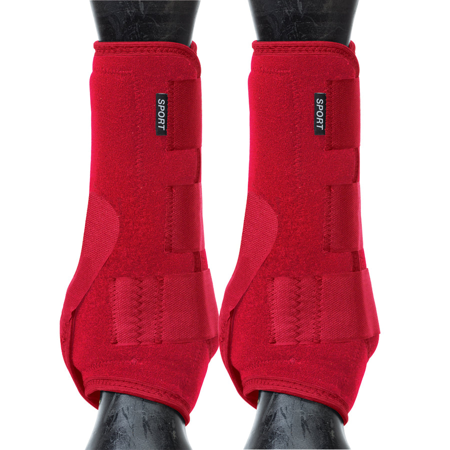 Small Horse Front Boots Synergy Sport Athletics Red - Uhorse