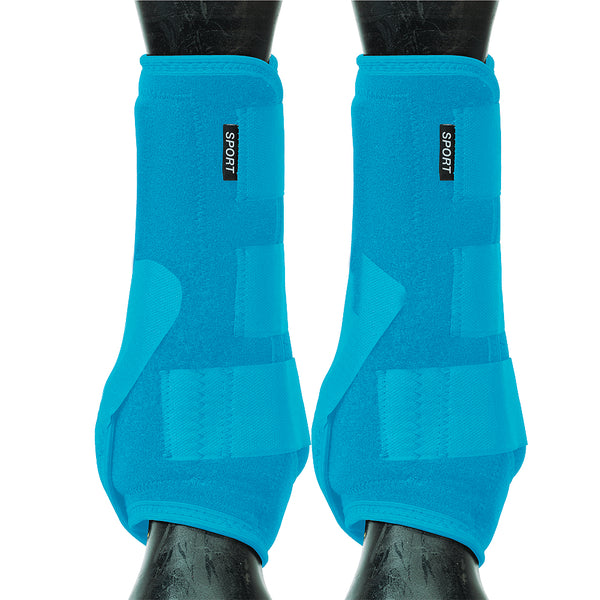 Weaver H. Front Boots Synergy Sport Athletics Turquoise by Hilason – Cowboy and equestrian accessories