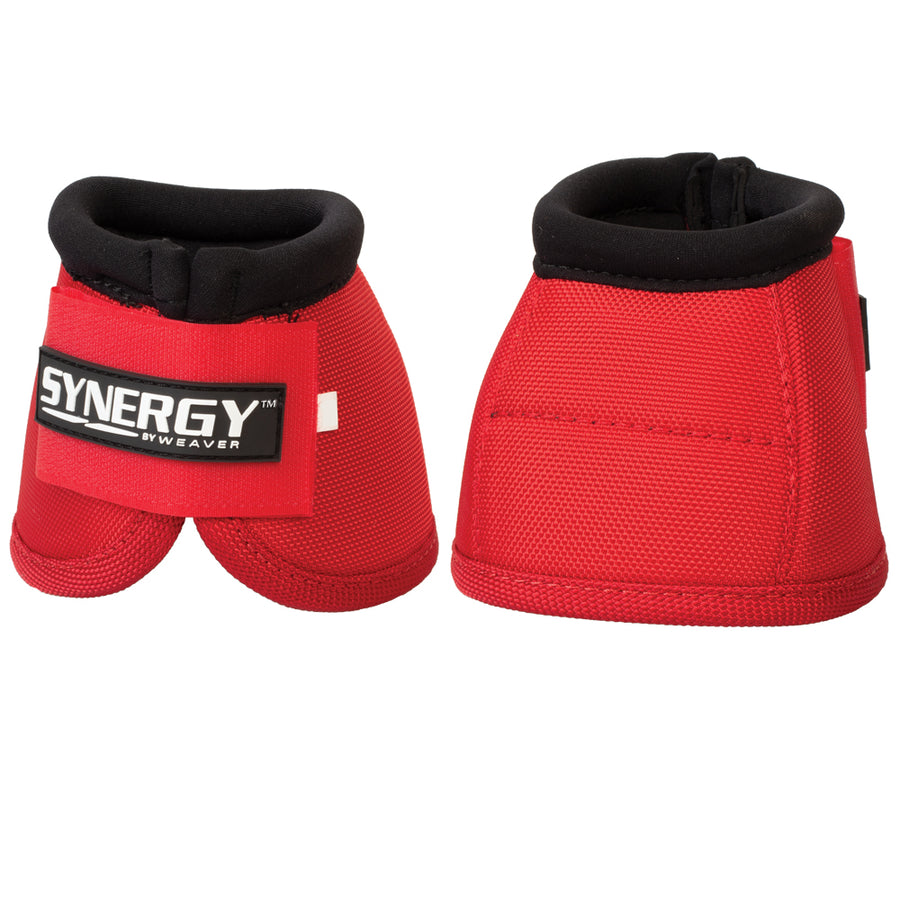 Medium Horse Bell Boots Synergy Sport 2520D Ballistic Red - Uhorse