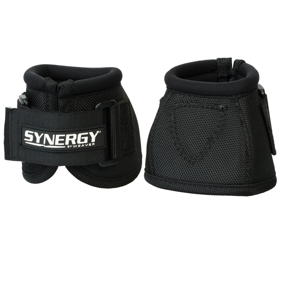 X Large Horse Bell Boots Synergy Extended Life Black - Uhorse