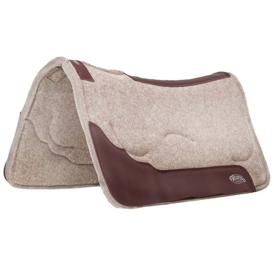 31 In X 32 Horse Saddle Pad Gel Contoured Wool Blend Felt - Uhorse