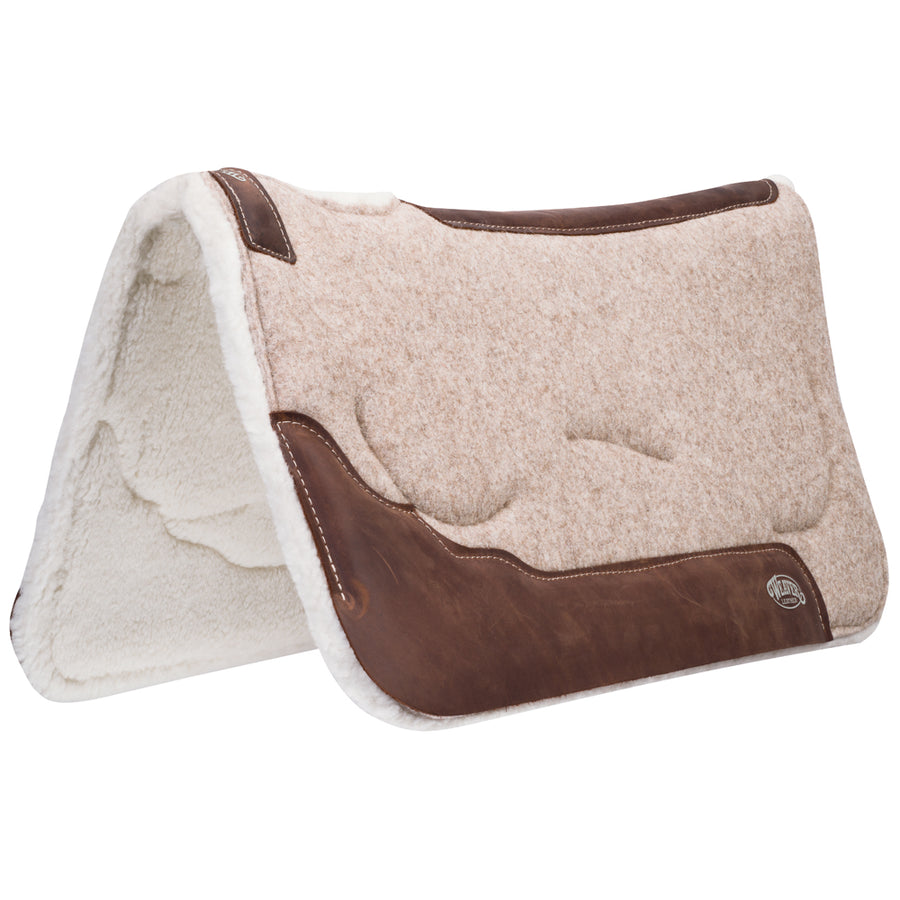 32 In X Horse Saddle Pad Gel Contoured Wool Blend Felt - Uhorse