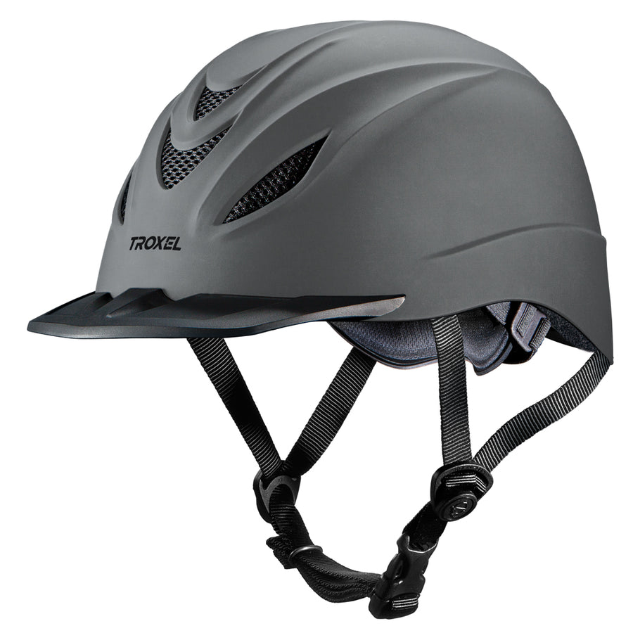 Medium Troxel Horse Riding Helmet English Intrepid Slate - Uhorse