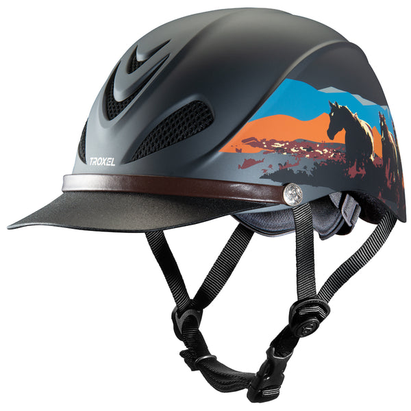 Troxel Horse Riding Helmet Western Dakota Badlands - Hilason
